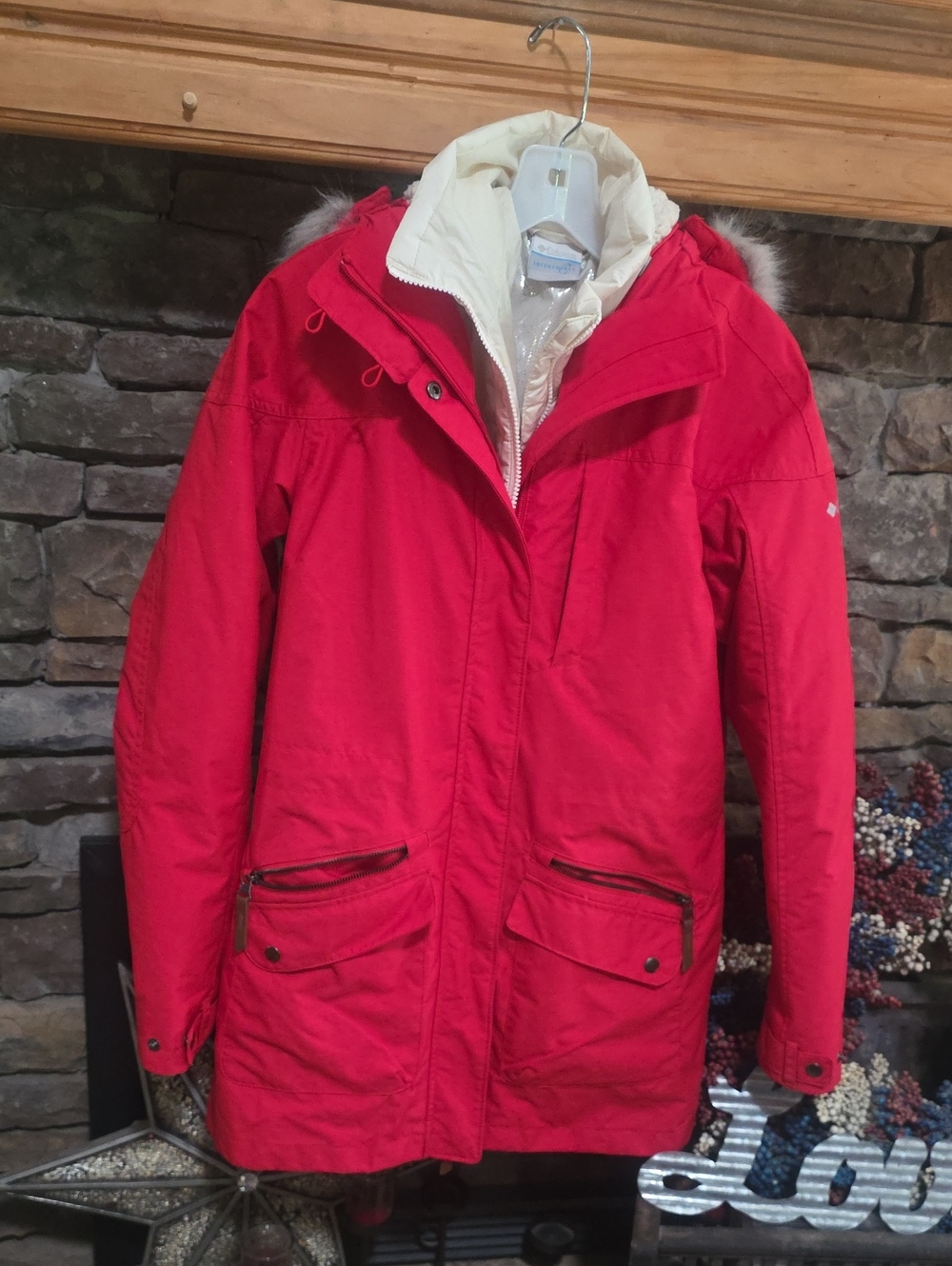 Columbia Red Omni Heat Interchangeable Jacket Sz M